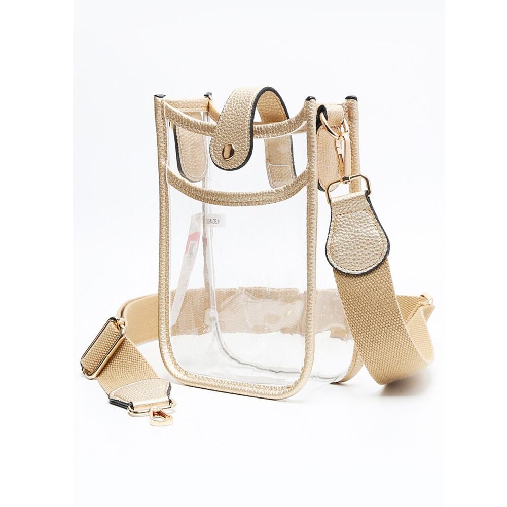 Clear Stadium Bag l Crossbody Purse for Concerts, Sports Games, Festivals